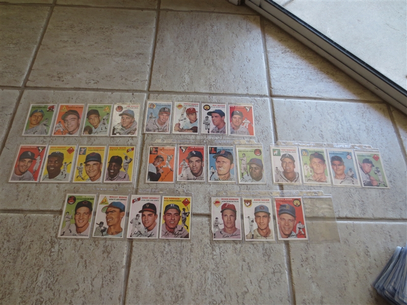 1954 Sports Illustrated Topps Cards Foldout Hand-cut Neatly