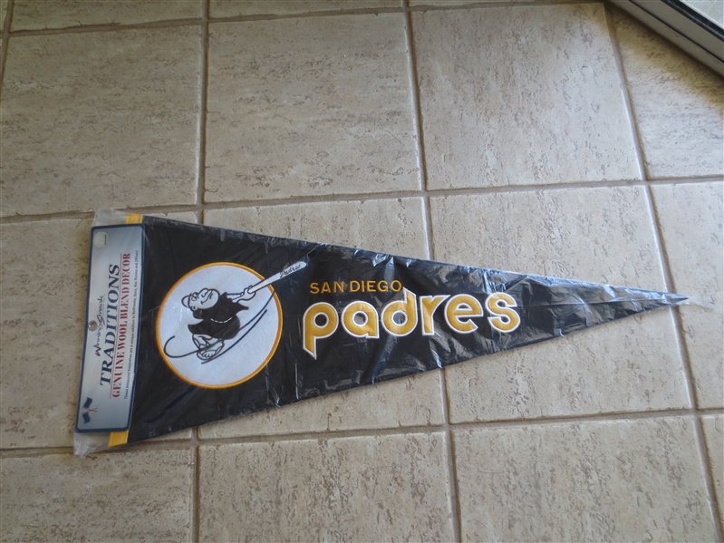 31 thick Wool San Diego Padres pennant by Winning Streak in original packaging