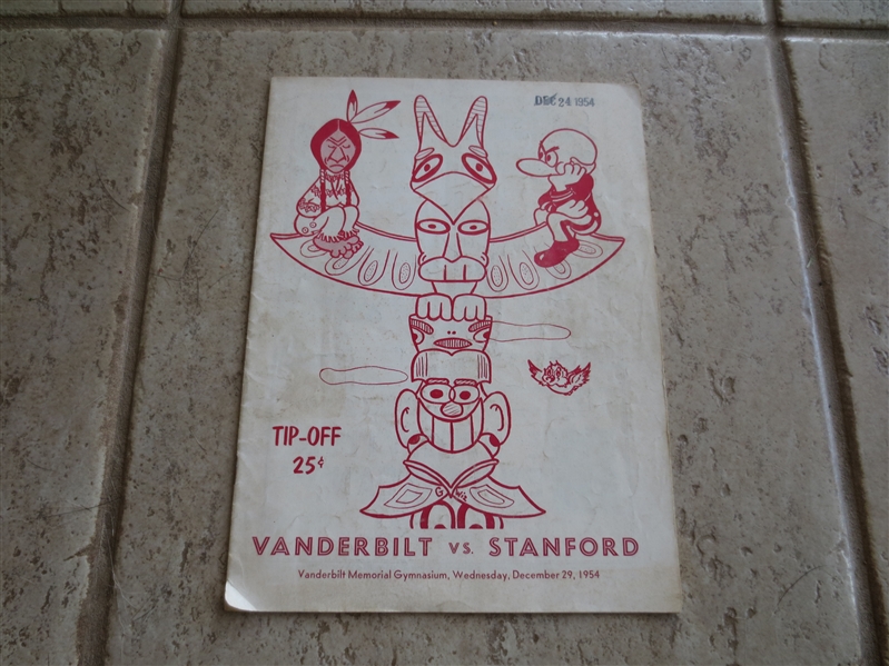 1954 Stanford at Vanderbilt basketball program