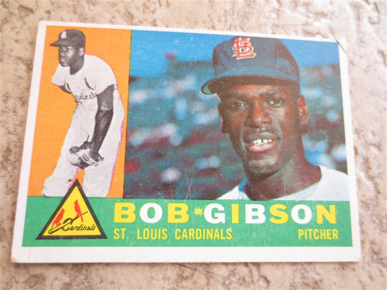 1960 and 1969 Topps Bob Gibson baseball cards