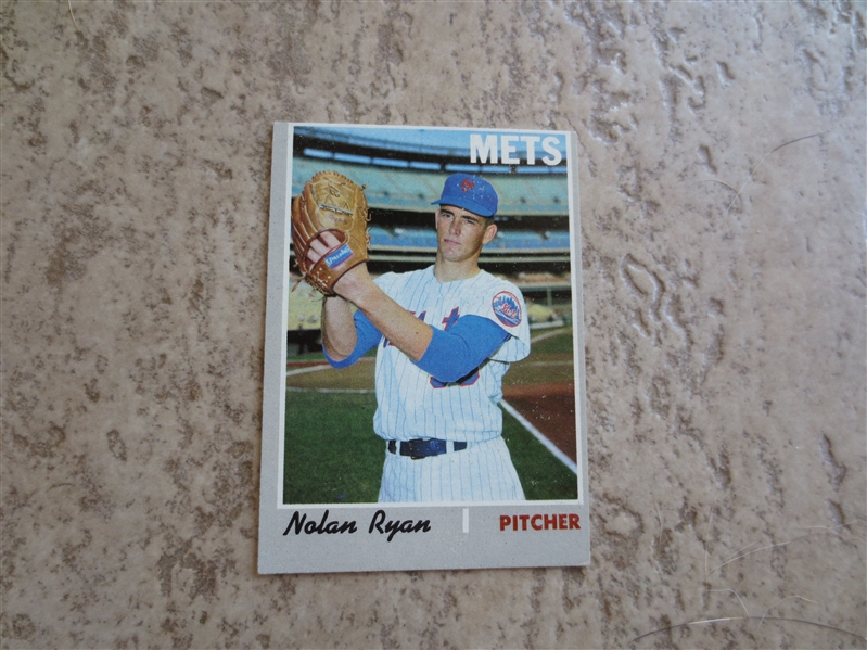 1970 Topps Nolan Ryan baseball card #712 in very nice condition but off-centered