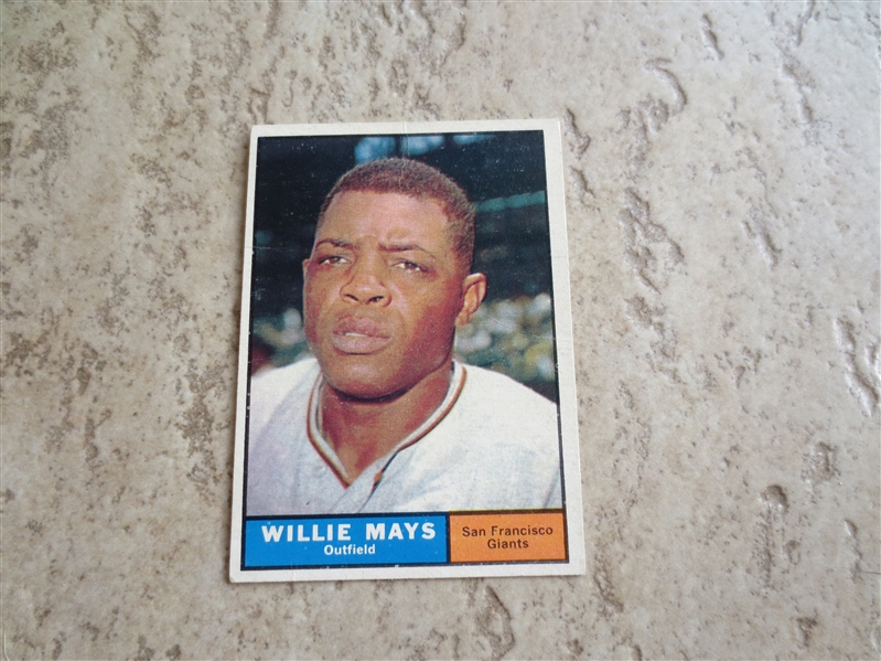 1961 Topps Willie Mays baseball card #150