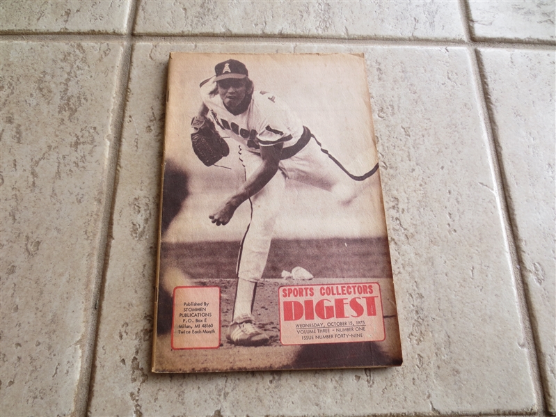 October 15, 1975 issue of Sports Collectors Digest