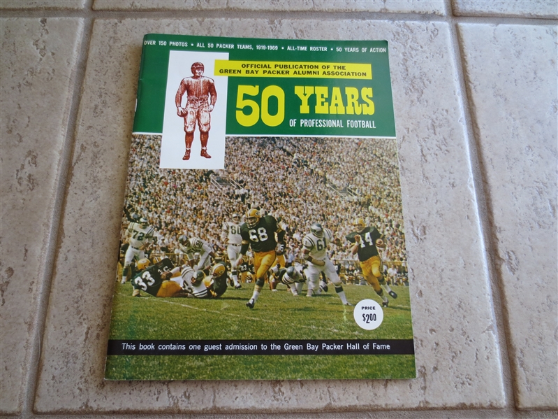 50 Years of Professional Football Green Bay Packers 1919-1969 book