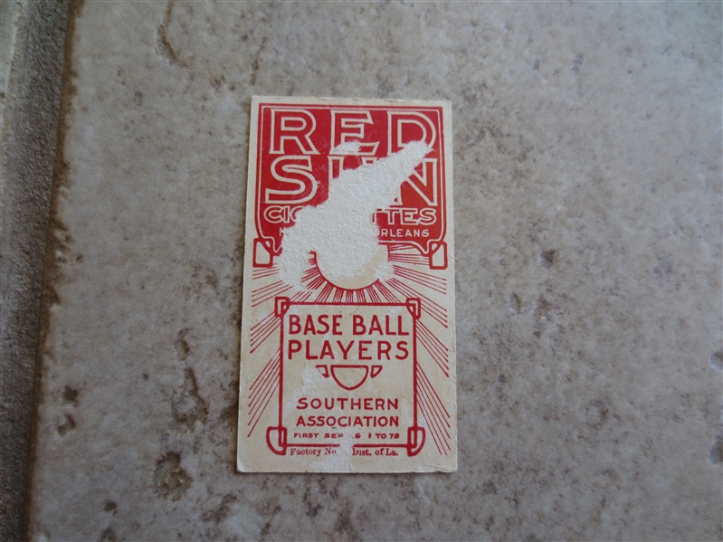 1910 Red Sun T211 Jordan Atlanta baseball card  RARE