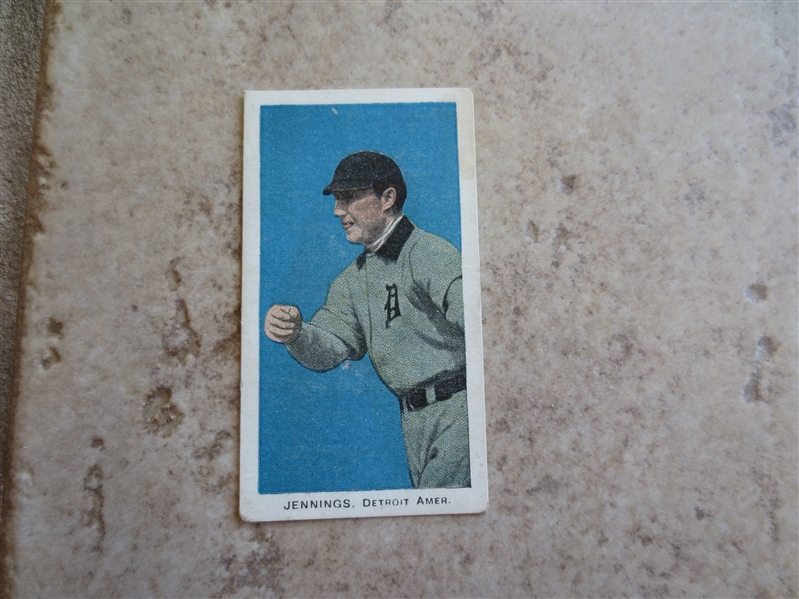 1910 Standard Caramel Co. E93 Hughie Jennings baseball card  Hall of Famer in nice condition