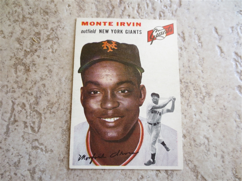 1954 Topps Monte Irvin baseball card #3 Hall of Famer