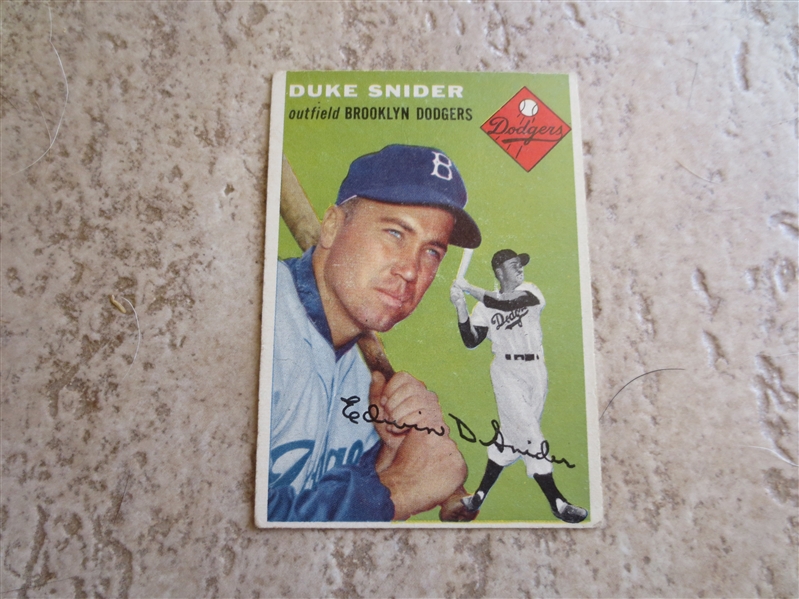 1954 Topps Duke Snider baseball card #32  Hall of Famer