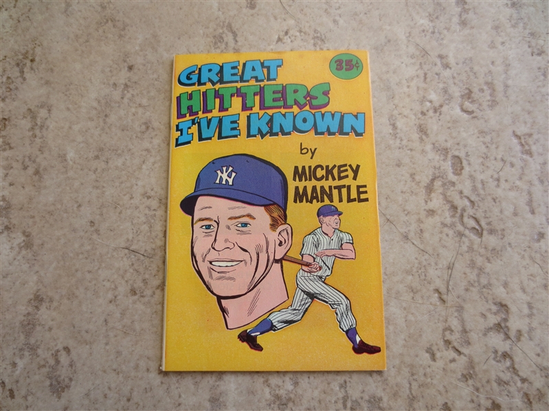1976 Carvel Great Hitters I've Known booklet by Mickey Mantle in nice condition