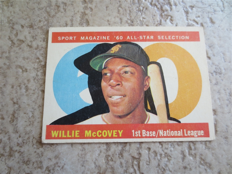 1960 Topps Willie McCovey All Star baseball card #554