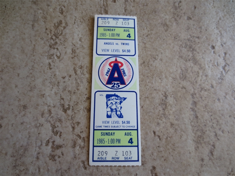 Rod Carew 3000th hit full ticket in beautiful condition