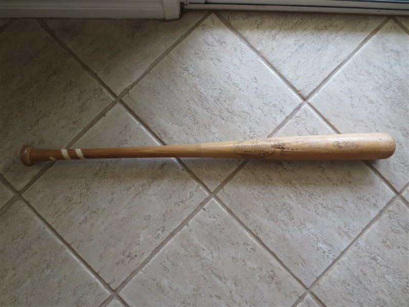 Roy Weatherly Game Used Bat 1934-58 Cleveland Indians, New York Yankees & Giants, Pacific Coast League