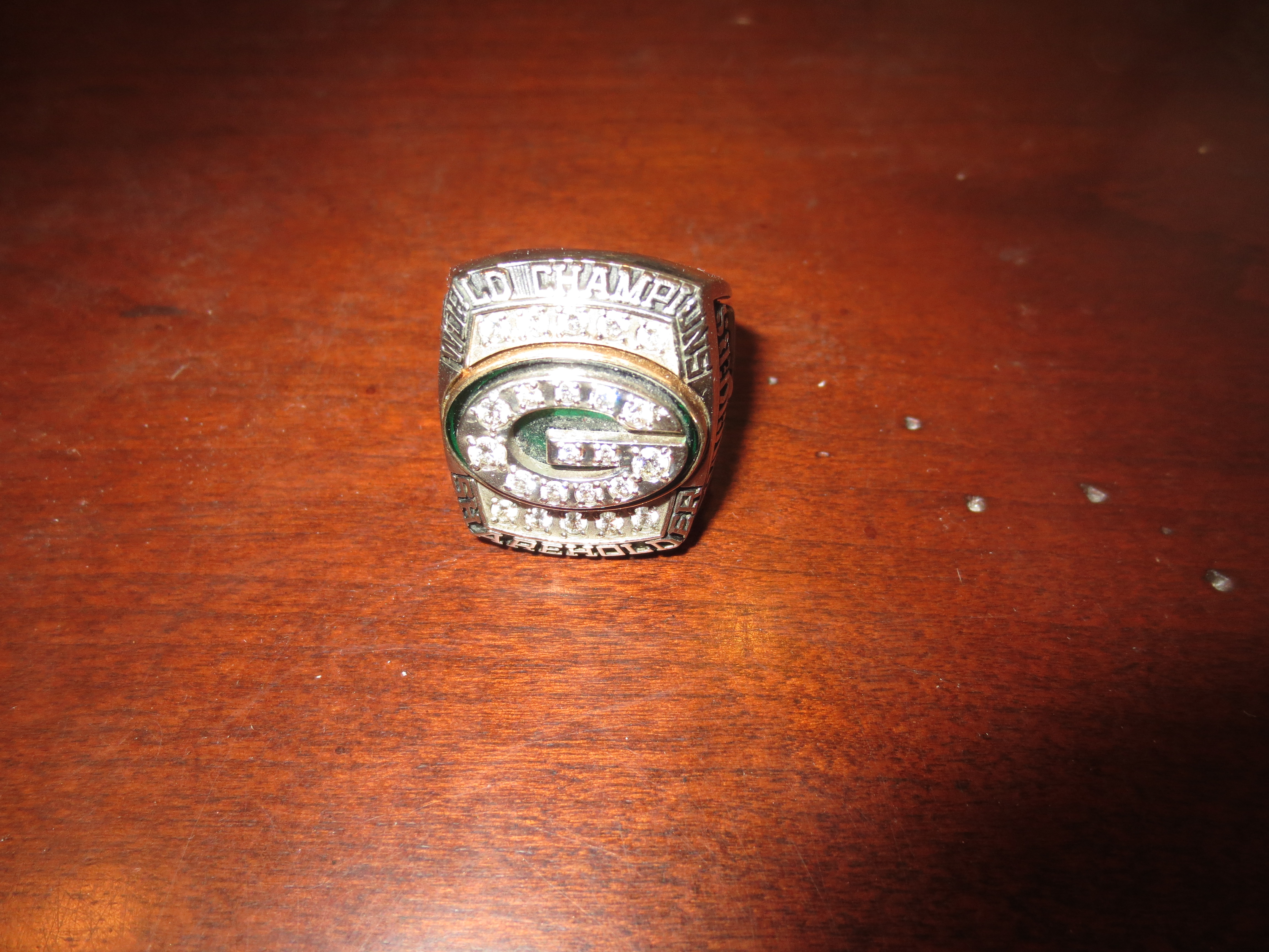 Lot Detail - 2011 Green Bay Packers shareholder Super Bowl 45 ring with  REAL DIAMONDS---Aaron Rodgers MVP