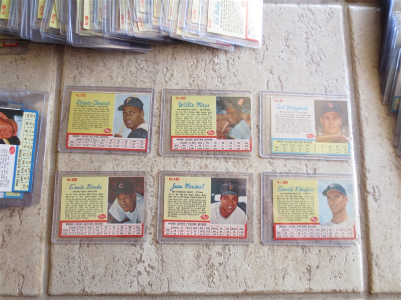 1962 Post Cereal Baseball Card Complete Set minus one card ---in very nice condition!
