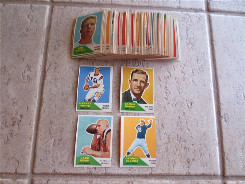1960 Fleer Football card Complete Set in nice condition