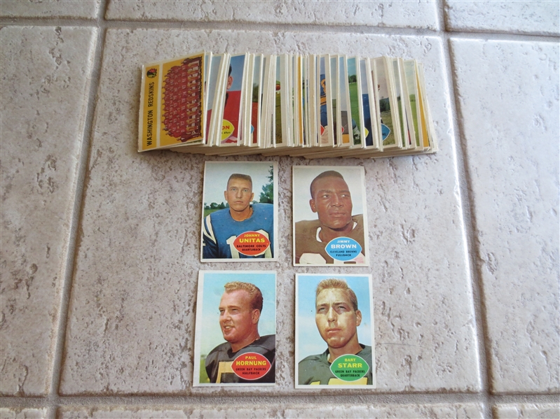 1960 Topps football card Complete Set in affordable condition