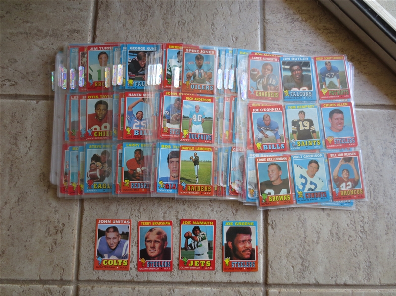 1971 Topps Football Card Complete Set in affordable condition