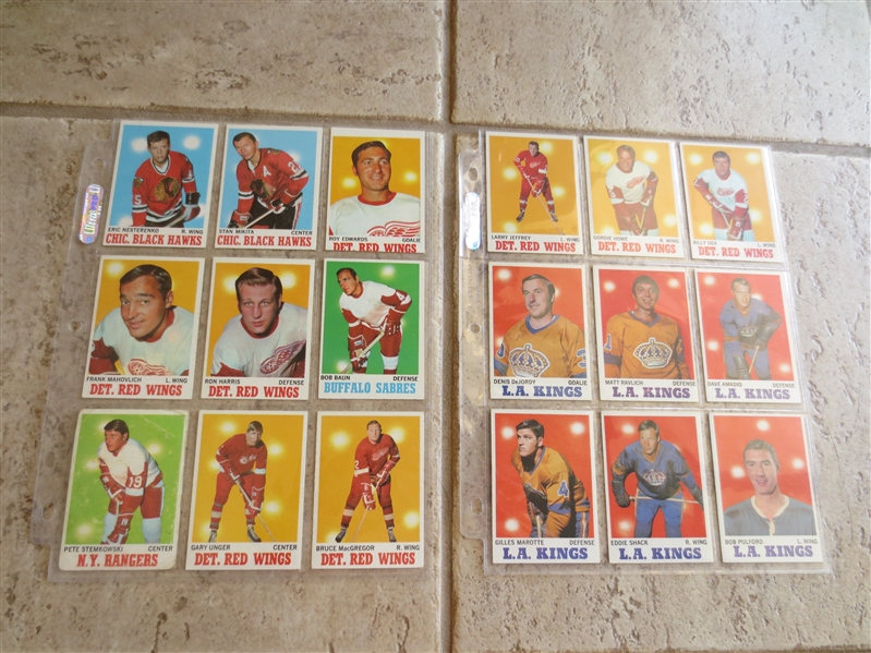 1970-71 Topps Hockey Complete Card Set in very nice condition!