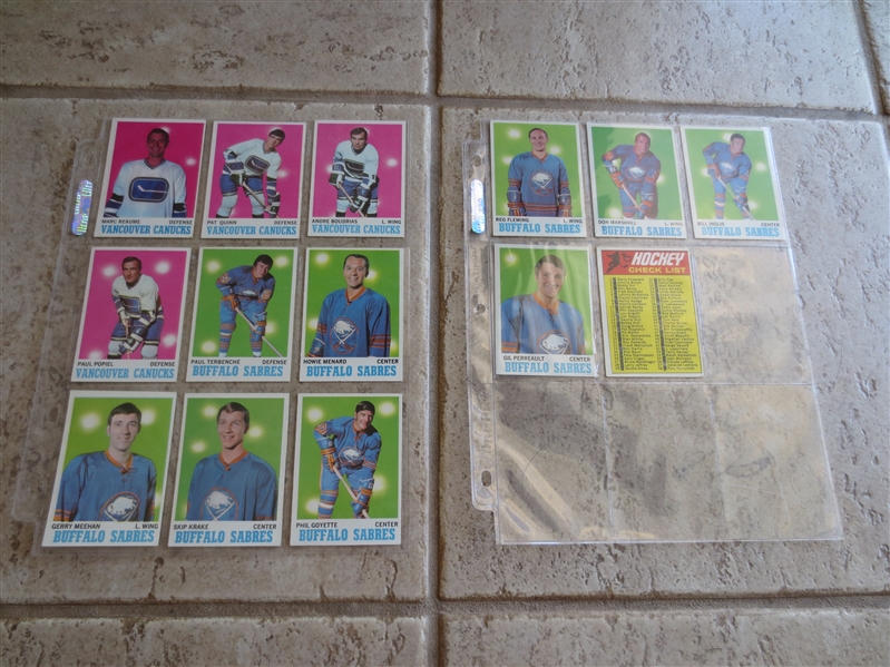 1970-71 Topps Hockey Complete Card Set in very nice condition!