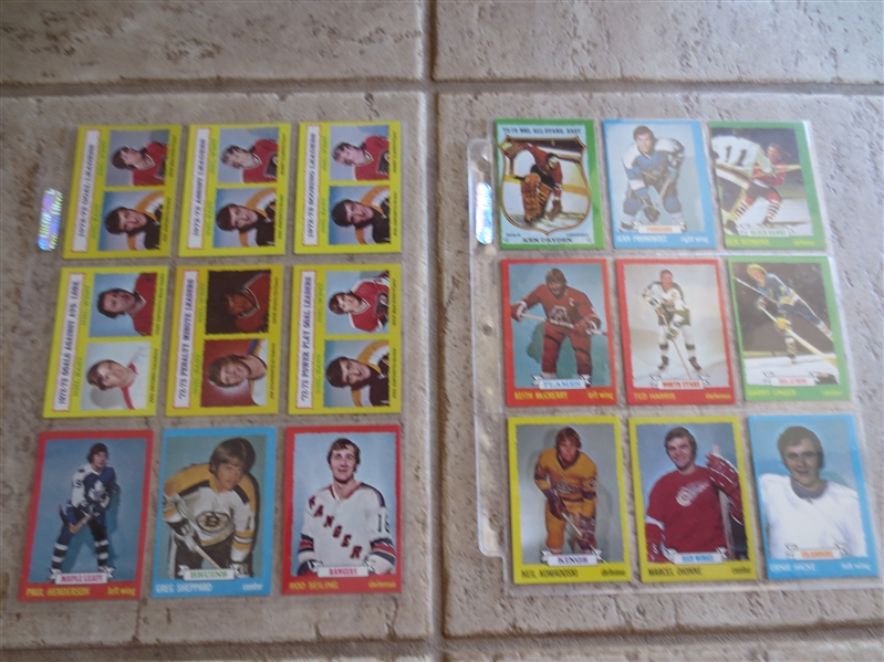 1973-74 Topps Hockey Card Complete Set in super condition