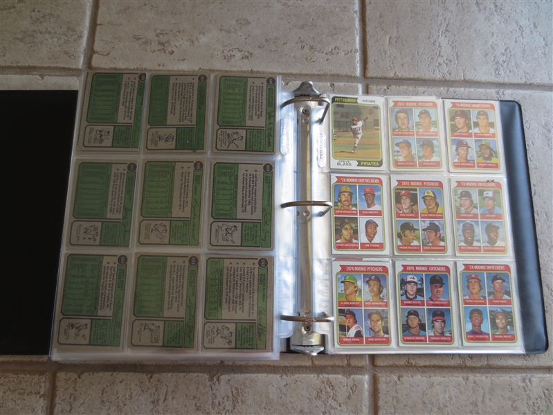 1974 Topps Baseball Card Complete Set in Nice Condition!  Includes Traded Set.