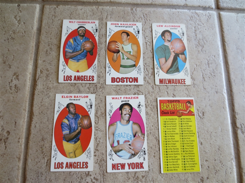 1969-70 Topps Basketball Card Complete Set in affordable condition              SIL