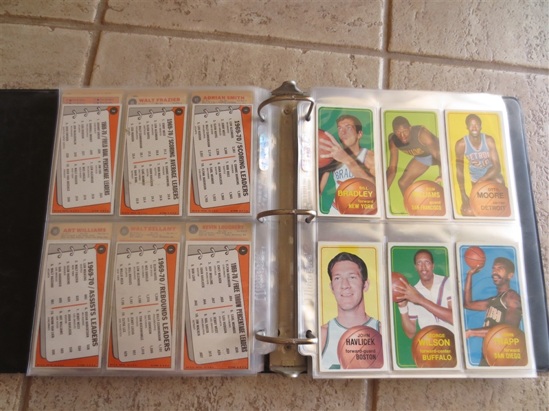1970-71 Topps Basketball Cards Complete Set minus two cards---very nice shape!