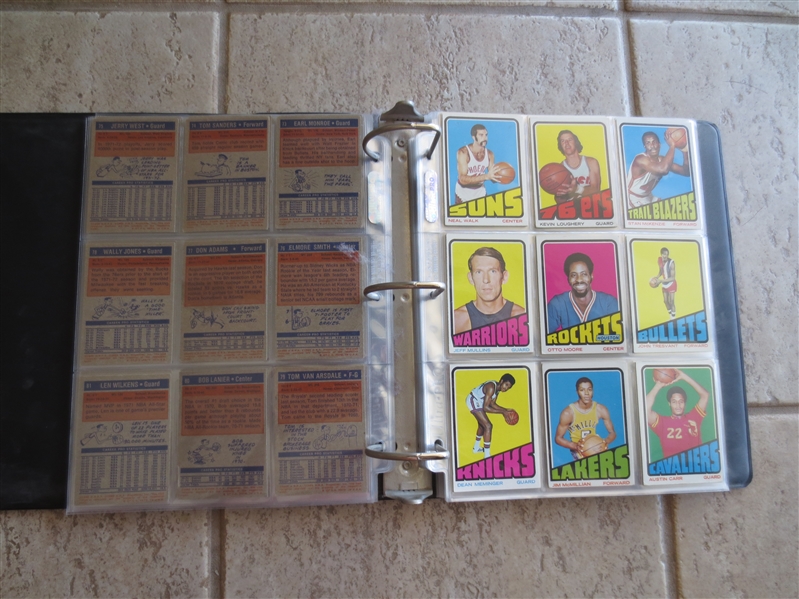 1972-73 Topps Basketball Cards Complete Set in affordable condition