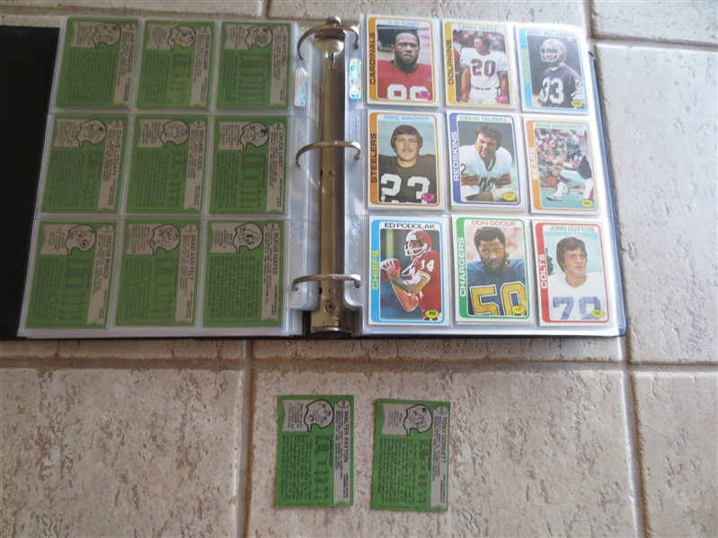 1978 Topps Football Card Complete Set in Super condition