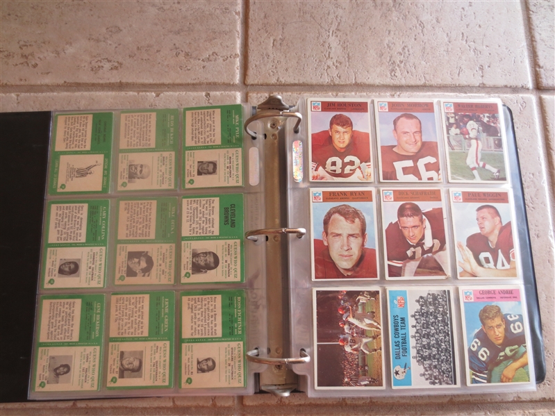1966 Philadelphia Football Card Complete Set