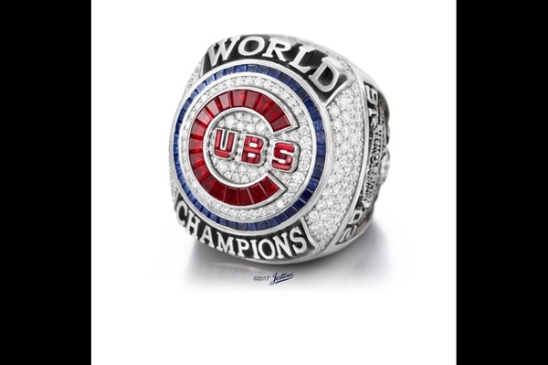 2016 Jostens World Series Chicago Cubs 10K White Gold Limited Edition Ring  1 of only 108 made