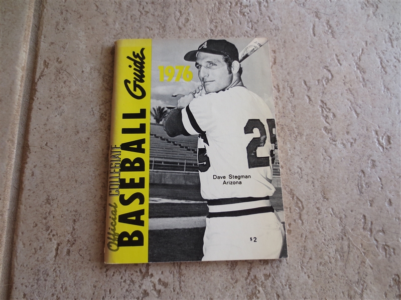 1976 Official Collegiate Baseball Guide--see future stars of the Major Leagues