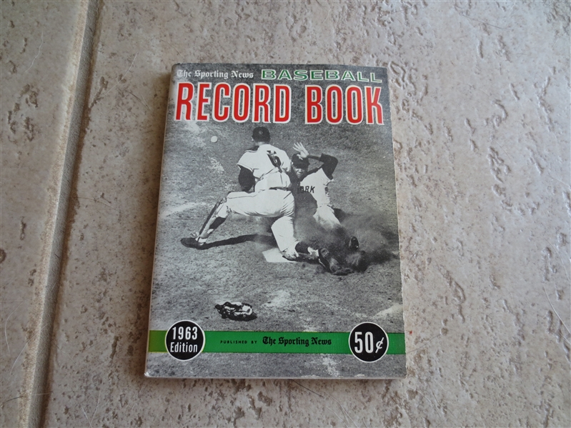 1963 Baseball Record Book by the Sporting News