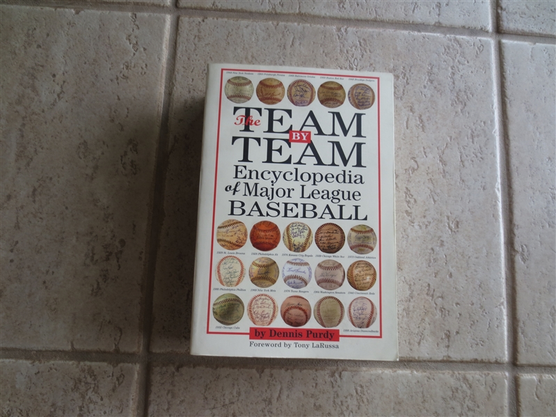 2006 The Team by Team Encyclopedia of Major League Baseball by Dennis Purdy softcover book