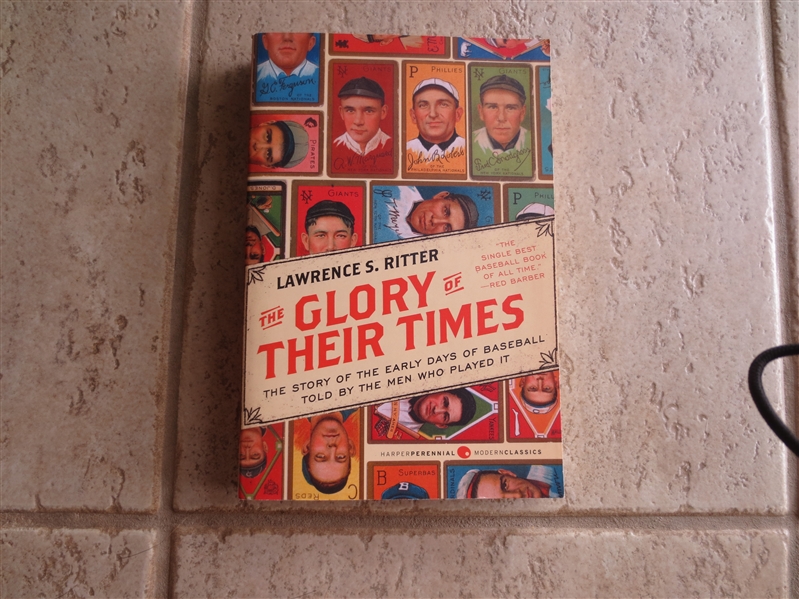 1992 The Glory of Their Times paperback book by Lawrence Ritter   A Classic!
