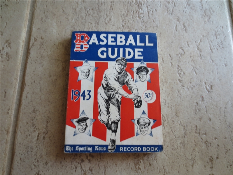 1943 Baseball Guide Sporting News Record Book