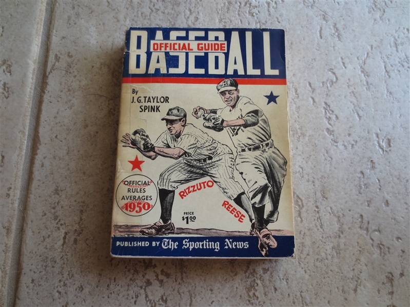 1950 Official Baseball Guide by the Sporting News  Phil Rizzuto and Pee Wee Reese cover