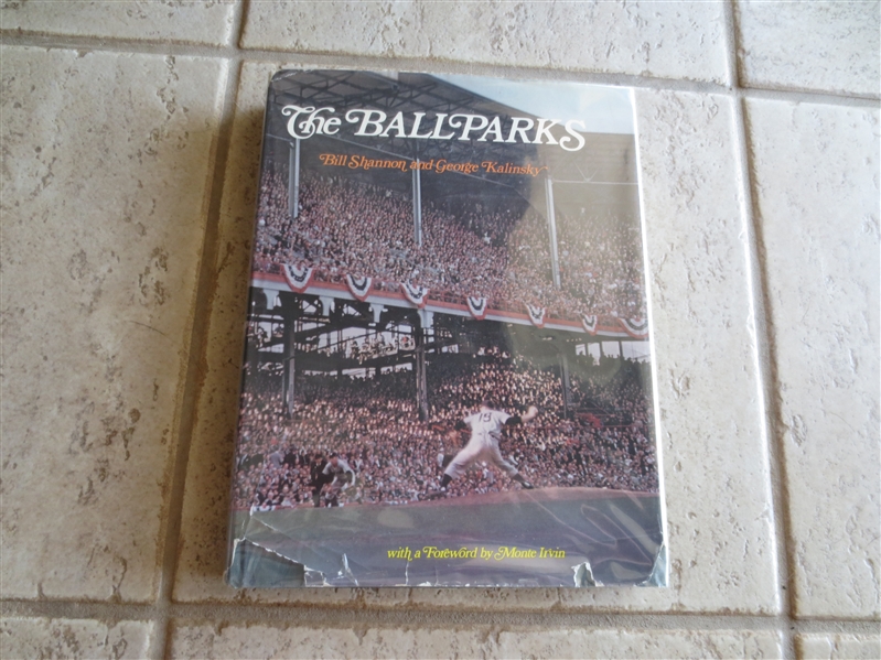 1975 The Ballparks hardcover book by Bill Shannon and George Kalinsky