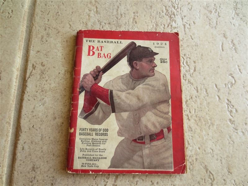 1924 Edition The Baseball Bat Bag by Baseball Magazine