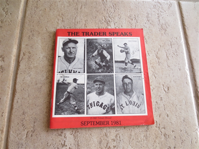 The Trader Speaks September 1981 early hobby publication