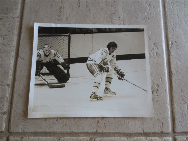 1967-76 California Golden Seals NHL Black and White Photo  8 x 10 Goalie and #4