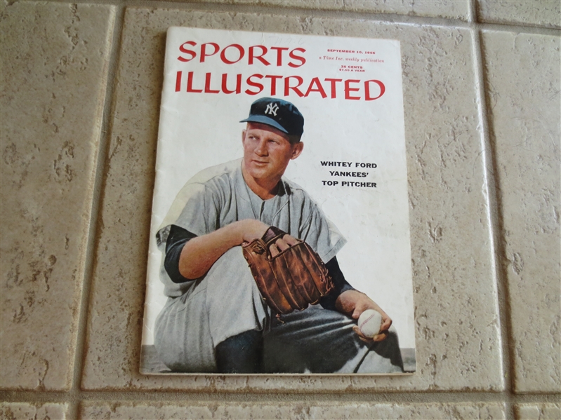 1956 Whitey Ford Sports Illustrated with NO MAILING LABEL