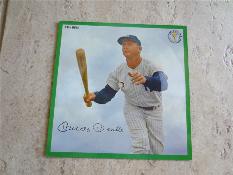 1964 Auravision Record Mickey Mantle New York Yankees in very nice condition