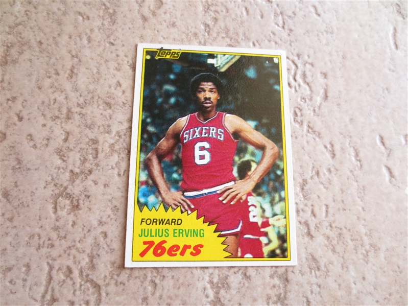 1981-82 Topps Julius Erving basketball card #30 in great shape