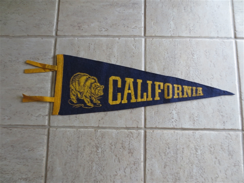 1940's University of California Berkeley football pennant  30 long