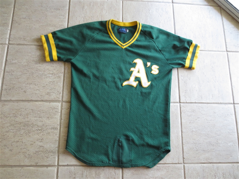 Circa 1986 Oakland A's Spring Training Jersey of Jose Canseco? from Dick Dobbins collection
