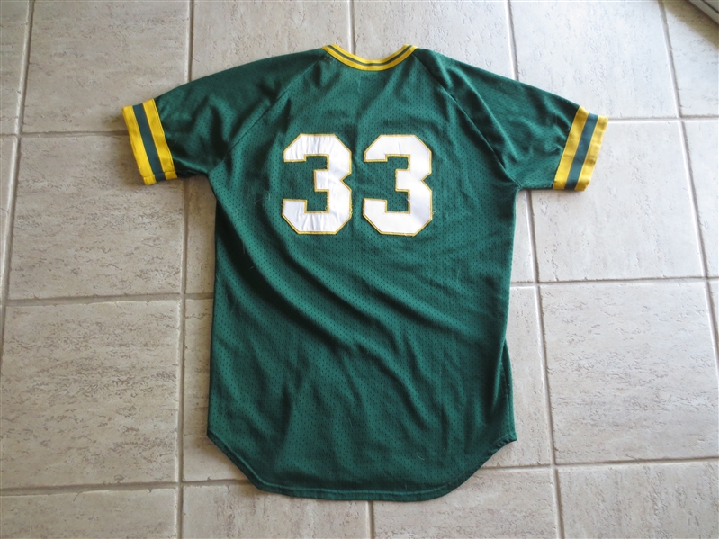 Circa 1986 Oakland A's Spring Training Jersey of Jose Canseco? from Dick Dobbins collection