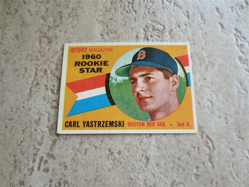 1960 Topps Carl Yastrzemski rookie baseball card #148 in affordable condition