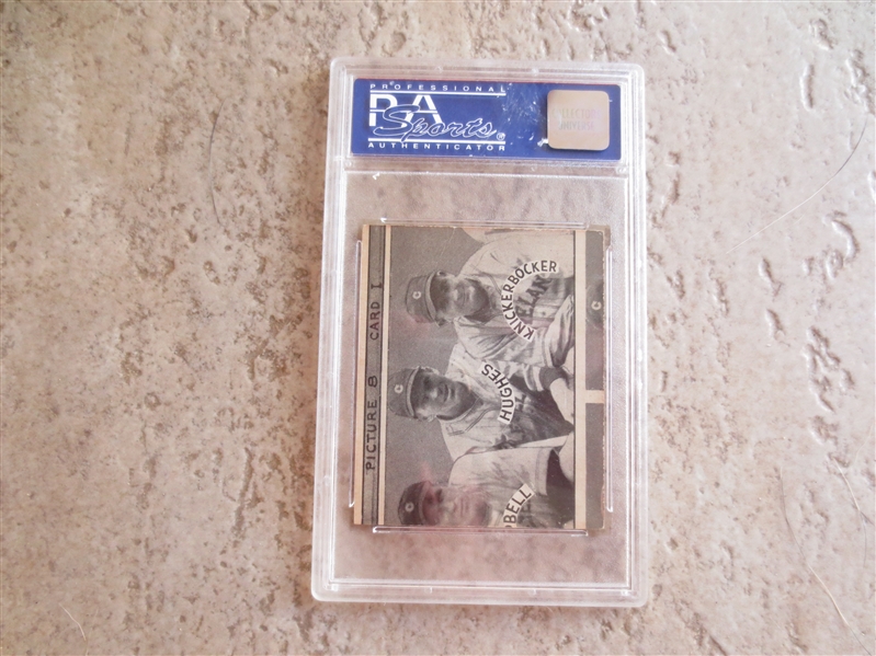 1935 Goudey 4 in 1 Harder/Knickerbocker/Stewart/Vosmick PSA 5 ex baseball card