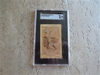 1920 E120 American Caramel Tris Speaker SGC 1 Poor baseball card